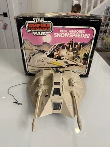 Vtg Star Wars Hoth Rebel Armored Snowspeeder Complete Vehicle With Box 1980 - Picture 1 of 11