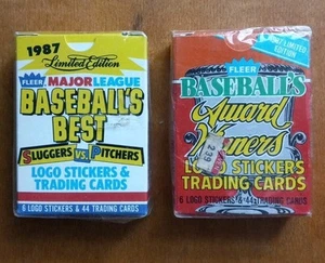 1987 Fleer "Baseball's Best" & 1987 "Award Winners" Brand New Sealed Lot Of 2 - Picture 1 of 9