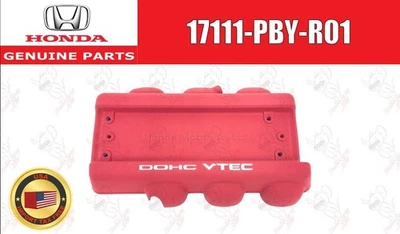 HONDA ACURA Genuino NSX-R ROJO MOTOR ADMISIÓN COLECTOR CUBIERTA 17111-PBY-R01 OEM Foto 1 de 4
