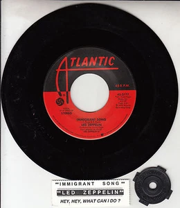 LED ZEPPELIN Immigrant Song & Hey Hey What Can I Do? 7" 45 rpm record + title - Picture 1 of 1