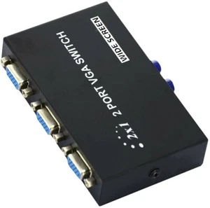 🔥2 Port 15 Pin Female(2 VGA in/1 VGA Out) VGA Switch Box for PC TV Monitor🔥 - Picture 1 of 3