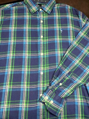 Camisa a Cuadros Tailorbyrd Para Hombres Botón Delantero Manga Larga Algodón Spandex X Grande XL Foto 1 de 3