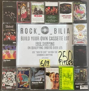 $1 & UP PUNK ALTERNATIVE GRUNGE BUILD YR CASSETTE LOT FREE SHIP ORDERS OVER $25 - Picture 1 of 472