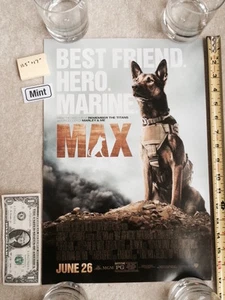 MAX Movie Poster 11.5" x 17" Best Friend. Hero. Marine. - Picture 1 of 5