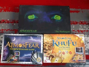 ATMOSFEAR the Harbingers VHS DVD Board game Lot Pressman Gatekeeper Khufu Mummy - Picture 1 of 10