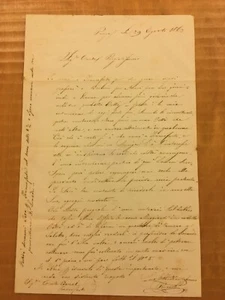 Lettera autografa di Bettino Ricasoli - Picture 1 of 1