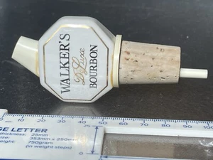 VINTAGE CERAMIC Original Walker’s De Luxe Bourbon Whisky BOTTLE POURER - Picture 1 of 7