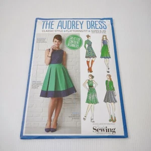 Simply Sewing Pattern Pack The Audrey Inspired Dress Sizes 6 To 20 Uncut - Picture 1 of 5