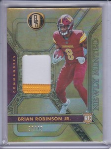 2022 Gold Standard Patch Jersey Brian Robinson Jr 32/49 Rookie RC