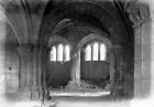 KIRKSTALL ABBEY Antique Glass Negative (1926 Yorkshire Ruin Leeds Crypt 1920s)