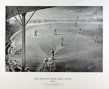 9624.Decoration Poster.Room Wall art.Home decor.1888 early Boston Baseball game