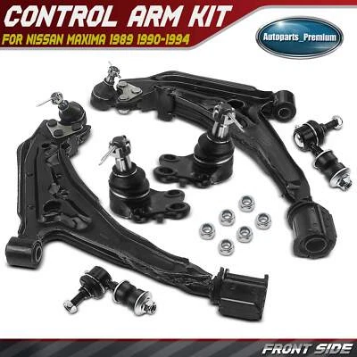 6x Brazo de control inferior delantero y barra estabilizadora enlace de extremo para Nissan Máxima 1989-1994 Foto 1 de 4