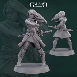 Caballero Femenino - Guerrero Luchador - Miniaturas Galaad - Mazmorras y Dragones - Imagen 1 de 1