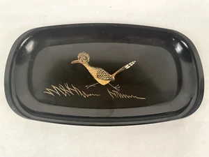 Mid-Century Modern Couroc Roadrunner Serving Tray 6 3/4" X 12.5 " Monterey Calif - Picture 1 of 5