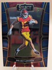 2023 Panini Select Draft Picks Drake London blue retail card #65 USC Trojans
