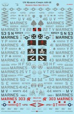 Flying Leathernecks Decals FL48019 1/48 AH-1Z Marine Skid Kid Zulu for Kittyhawk