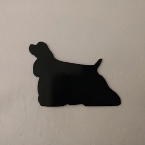 Imán de Refrigerador Cocker Spaniel Silueta Negro Hecho en EE. UU. - Imagen 1 de 1