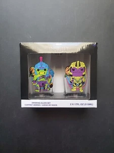 Funko Pop Marvel Infinity Saga 2pk Pint Drinking Glass Set 17oz Each - Picture 1 of 2