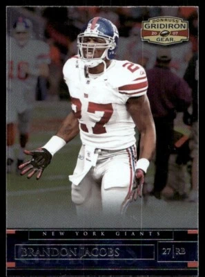 2007 Donruss Gridiron Gear Brandon Jacobs New York Giants #7 - Image 1 of 2