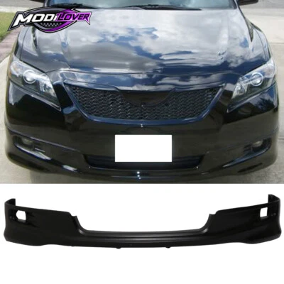 Подходит для 07–09 Camry неокрашенный черный оригинальный заводской комплект кромок переднего бампера в стиле SE PU - Изображение 1 из 4