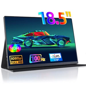 UPERFECT Portable Monitor 18.5" 100Hz Gaming Monitor 1920x1080 USB-C HDMI for PS - Picture 1 of 7