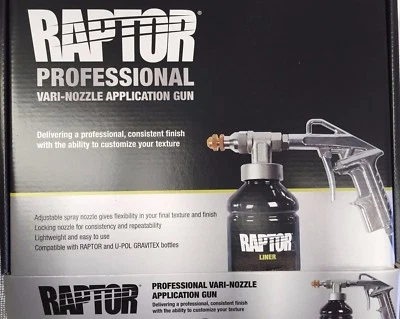 Upol Raptor Bedliner Vari-Nozzle Spray Gun Variable Schultz application Gun