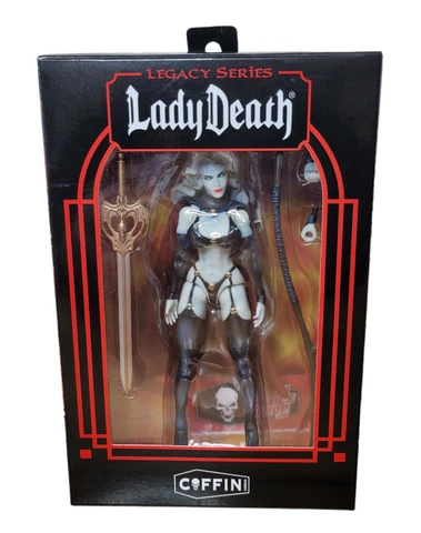 EXECUTIVE REPLICAS LEGACY SERIES LADY DEATH 6" FIGURE COFFIN COMICS NIB Cover