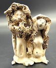 Spaghetti Sculpture Dino Bencini Signed Italian Art Figurine Old Nude Couple