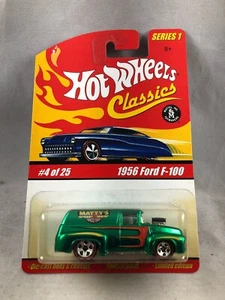 Classics Series 1 Hot Wheels #4 1956 Ford F-100 Green - Picture 1 of 1