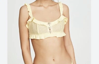 Nuevo con etiquetas Traje de baño Love Lemons amarillo con volantes Top de bikini grande Foto 1 de 4