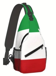 Italy Flag Sling Bag Crossbody Backpack Women Men Travel Chest  Casual Outdoor. - Picture 1 of 6