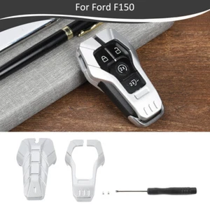 Funda protectora con llavero de coche accesorios para Ford F150 2015-2017 plateada - Imagen 1 de 9
