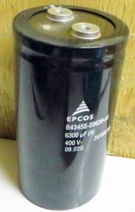 NEW EPCOS 400v 6300uF Capacitor high voltage electrolytic capacitor - Picture 1 of 1