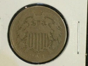 1864 Zwei Cent Stück sehr guter Erhaltungszustand QV11 - Bild 1 von 4