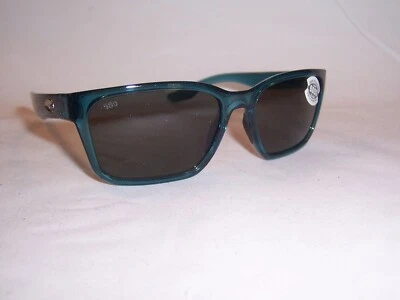 全新 COSTA DEL MAR 太阳镜 棕榈/灰色 偏光 57 毫米 580G $239 正品 — 第 1/4 张图片