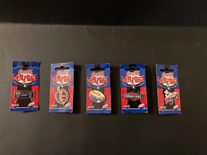 Football badge ,pin, AFL coke cola fan zone , lot of 5 on card - Picture 1 of 1