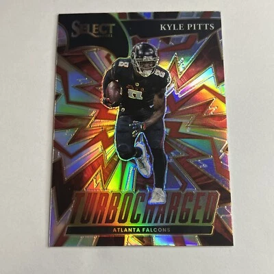 2021 Select Turbocharged Silver Prizm Kyle Pitts Atlanta Falcons #TUR-10 RC - Image 1 of 2