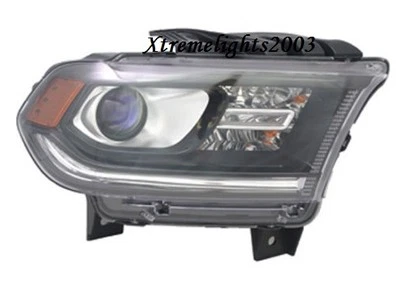 DODGE DURANGO 2014-2015 RIGHT PASSENGER HEADLIGHT HEAD LAMP LIGHT W/O LED BLACK - Image 1 of 2