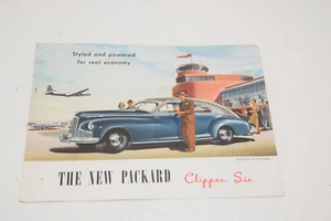 Vintage 1946 The New Packard Clipper Six Sales Foldout Brochure - Picture 1 of 2