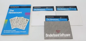 THE NEWSROOM 5.25" Floppy Disks for APPLE II + IIe IIc & Commodore 64/128 - Picture 1 of 5