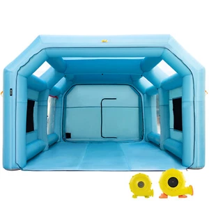 VEVOR Cabine de Peinture Gonflable Système de Filtration 8,5x4,6x3m 2 Souffleurs - Imagen 1 de 12