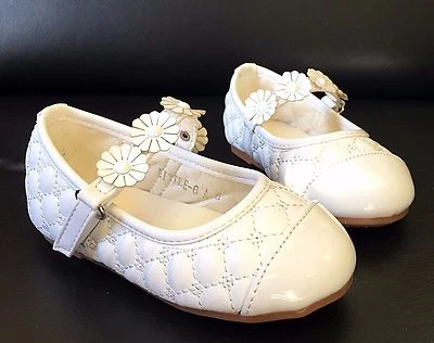 Bebé Infante Niñas Flor Rosa Vestido Cuna Mary Jane Zapatos Niño Pequeño Ballet Planos  Foto 1 de 3
