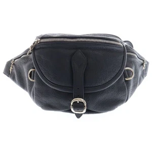 CHROME HEARTS #1 SNAT Pack Nut Dagger Zip Gunslinger Belt Leather Waist Bag Used - Picture 1 of 6