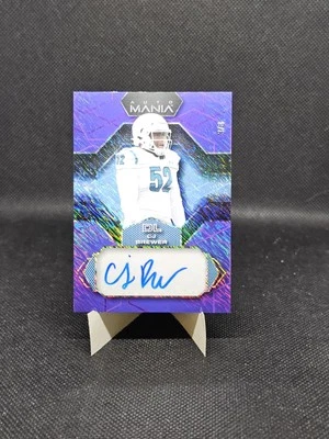 2022 Wild Card Auto Mania CJ Brewer 3/8 AM-H24 Purple - Image 1 of 4