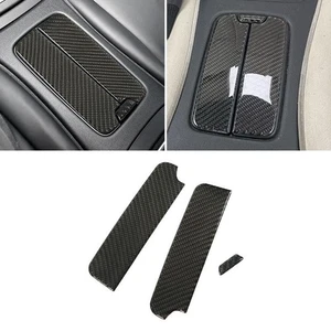 3× Kohlefaser Hinten Armlehne Box Panel Abdeckung Für BMW M3 E93 2-Türer 2007-13 - Picture 1 of 4