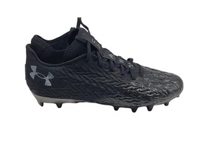 Under Armour Spotlight Clone 4 MC Shoes Men 9.5 Football Soccer Cleats Black - Picture 1 of 9