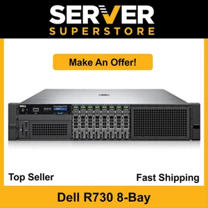 Dell PowerEdge R730 Server 2x E5-2680 V4 -28 Cores H730 256GB RAM 2x trays - Picture 1 of 8