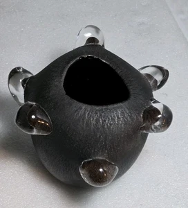 Murano, Paire De Vases Boule, Diseño 1970, Pâte De Verre XX°. (Una sola pieza)  - Imagen 1 de 17