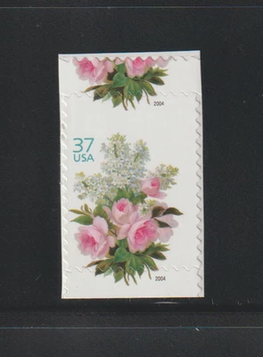 US ERROR Stamps: #3836 .37 Flowers: Die Cut Shift. MNH - Image 1 of 2