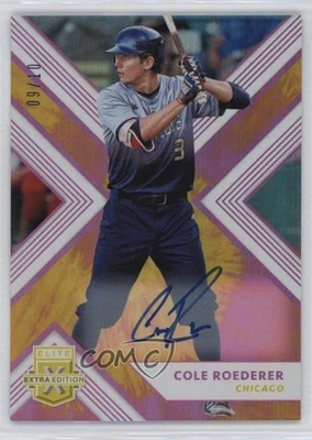 2018 Panini Elite Extra Edition Auto Tie-Dye /10 Cole Roederer #76 Auto - Image 1 of 2